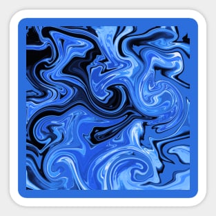 Blue swirl Sticker